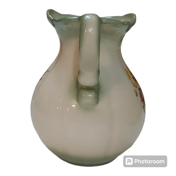 Vintage-Look Pansy Pitcher Jug - 6 Inches Tall, Hobbyist Creation - Picture 3 of 7